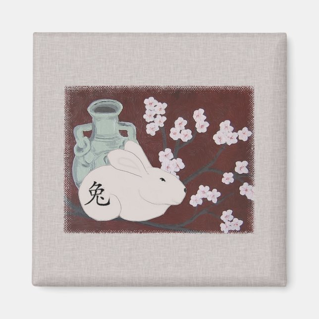 Chinesisches Jahr des Kaninchenmagneten Magnet (Vorne)