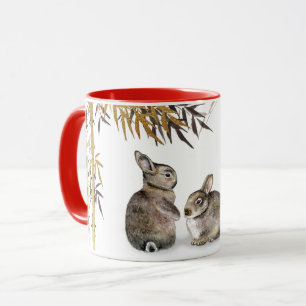Chinesisches Jahr des Kaninchens Benutzerdefinie Tasse