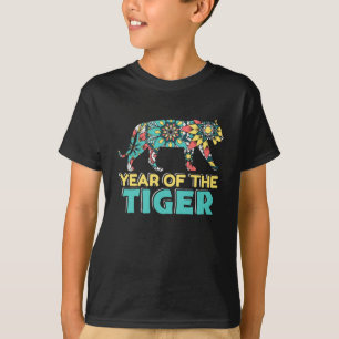 Chinesisches Jahr des Tiger - Mandala T-Shirt
