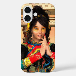 Chinesisches Kaiserin-Fantasie-Porträt Kunst iPhone 16 Hülle