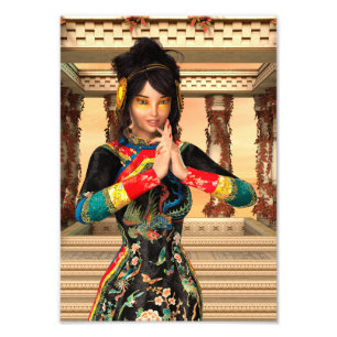 Chinesisches Kaiserin-Fantasie-Porträt Kunst Fotodruck