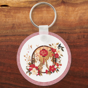 Chinesisches Kaninchen Schlüsselanhänger