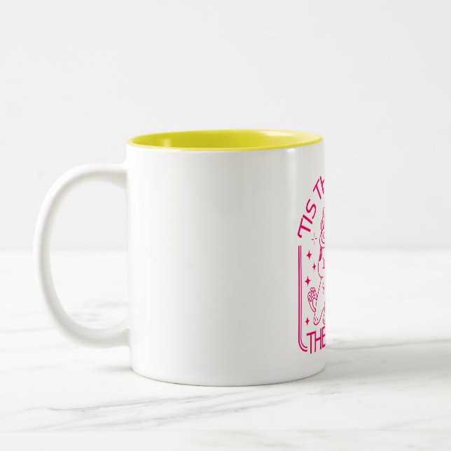 Chinesisches Kaninchen Zweifarbige Tasse (Links)