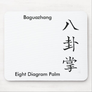 Chinesisches Kanji-Kalligraphie Baguazhang PA Mousepad