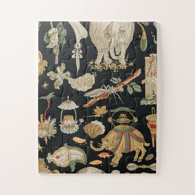 Chinesisches Kunstpuzzle (11 Zoll x 14 Zoll) Puzzle (Vertikal)