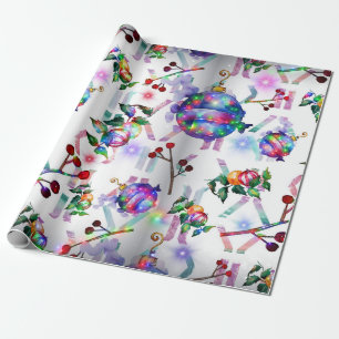 Chinesisches Lantern Weihnachtswrapping Paper Roll Geschenkpapier