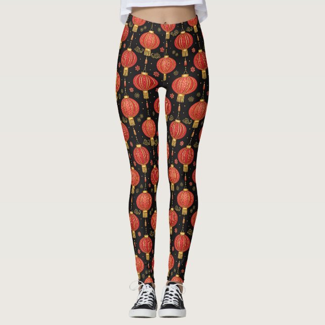 Chinesisches Laternenfest (3) Leggings (Vorderseite)