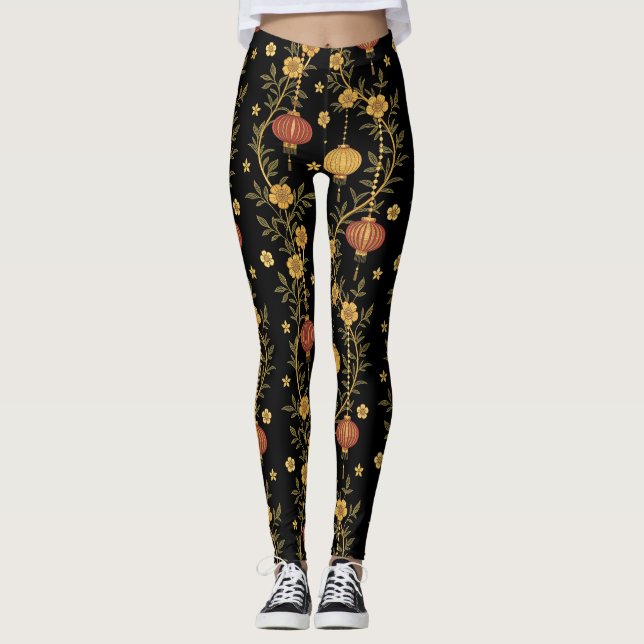 Chinesisches Laternenfest (4) Leggings (Vorderseite)