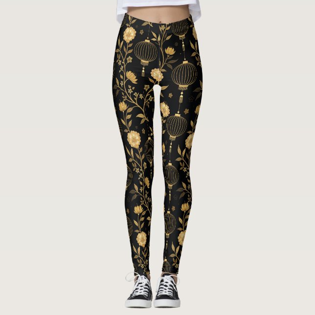 Chinesisches Laternenfest (5) Leggings (Vorderseite)