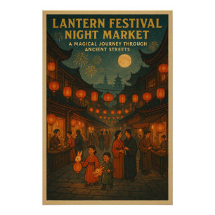 Chinesisches Laternenfest Poster