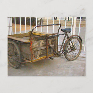 Chinesisches Lieferfahrrad Postkarte