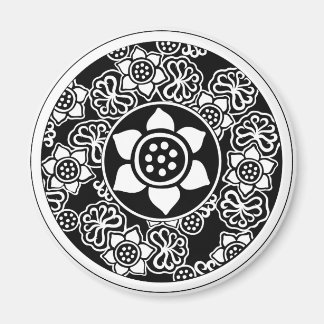 Chinesisches Lotus-Design Magnet
