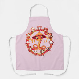 Chinesisches Lunar-Neujahrsschlangen-Design 1 Schürze