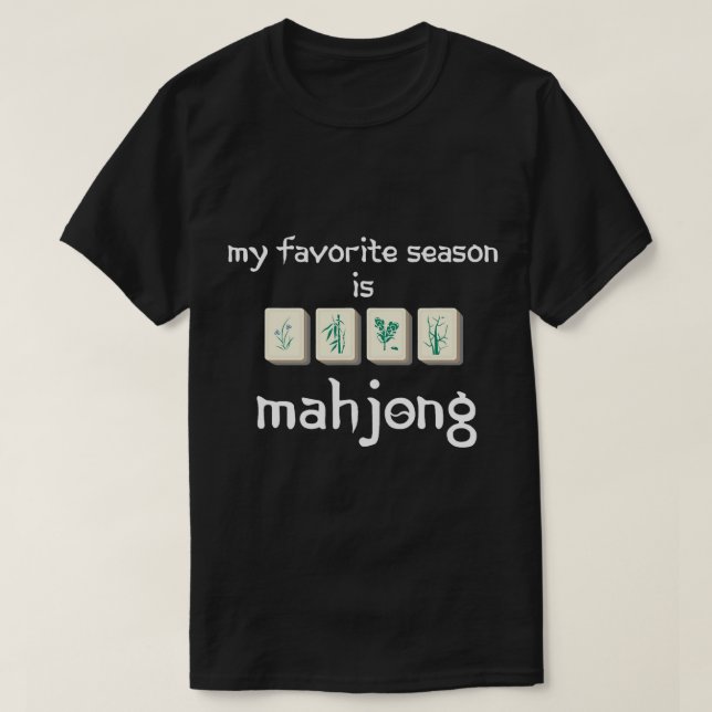 Chinesisches Mahjong Champion Tournament Mahjongg  T-Shirt (Design vorne)