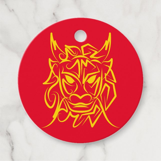 Chinesisches Mondneujahr 2024 4722 Drachenjahr Geschenkanhänger (Vorderseite)