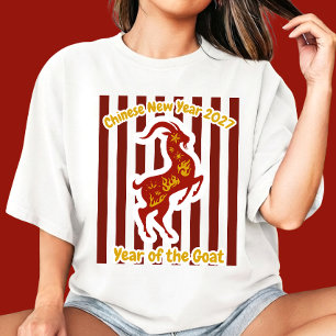 Chinesisches Mondneujahr 2027 Sternzeichen T-Shirt