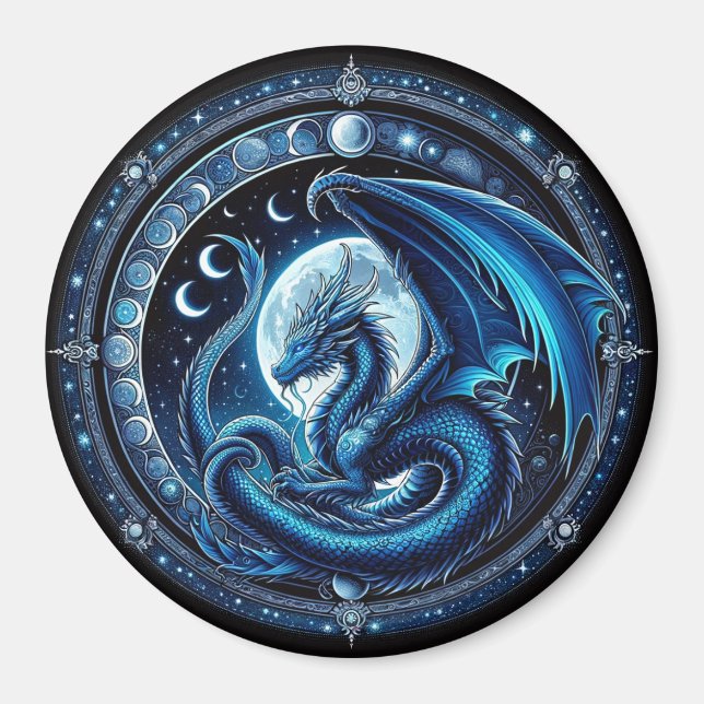 Chinesisches Mondneujahr des Drachen 2024 Magnet (Vorne)