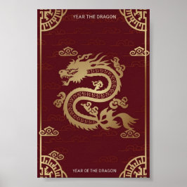 Chinesisches Mondneujahr des Drachen Poster
