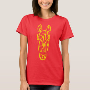 Chinesisches Mondneujahr des Pferdes 2026 4724 Feu T-Shirt