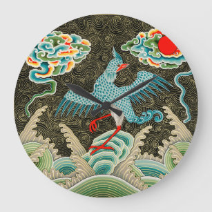 Chinesisches Muster aus L'ornement Polychrome (188 Große Wanduhr