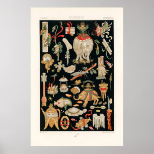 Chinesisches Muster Poster