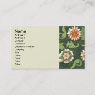 Chinesisches Muster Vintages Muster Visitenkarte