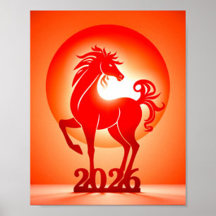 Chinesisches neues Jahr 2026 Poster