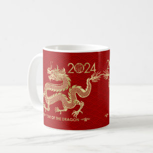 Chinesisches neues Jahr des Drachen 2024 Kaffeetasse