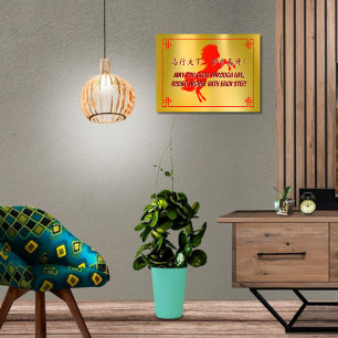 Chinesisches Neues Jahr des Pferdes - Erfolg in Go Poster