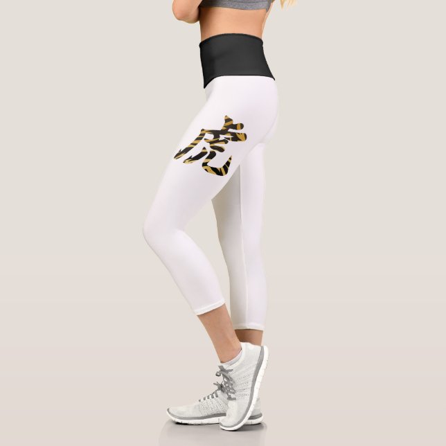 Chinesisches Neues Jahr des Tiger 2022 - Chinesisc Capri Leggings (Links)