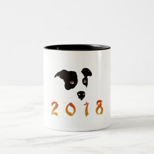 Chinesisches Neujahr 2018 Zweifarbige Tasse