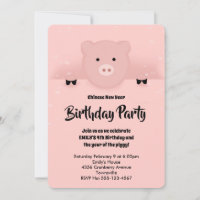 Chinesisches Neujahr 2019 Earth Pig Birthday Party