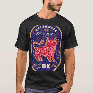 Chinesisches Neujahr 2021 Jahr des Ochsen T-Shirt