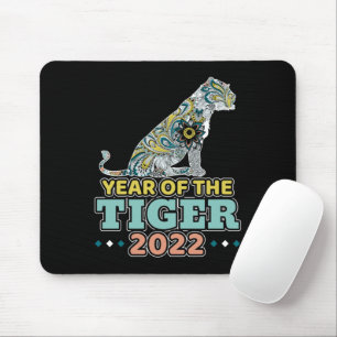 Chinesisches Neujahr 2022 - Weißer Tiger Mousepad