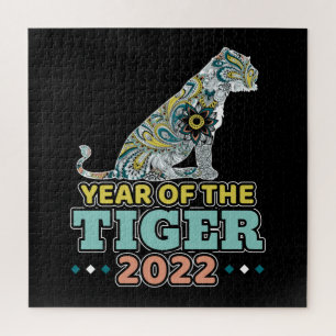 Chinesisches Neujahr 2022 - Weißer Tiger Puzzle
