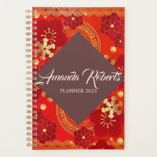 Chinesisches Neujahr 2023 Blume der Kaninchenplump Planer