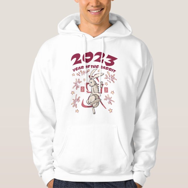 Chinesisches Neujahr 2023 - Jahr des Kaninchens Hoodie (Vorderseite)