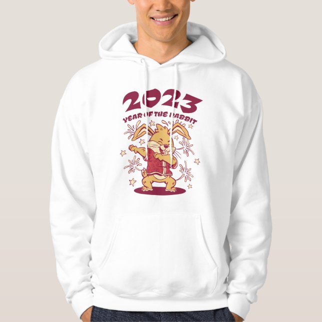 Chinesisches Neujahr 2023 - Jahr des Kaninchens Hoodie (Vorderseite)