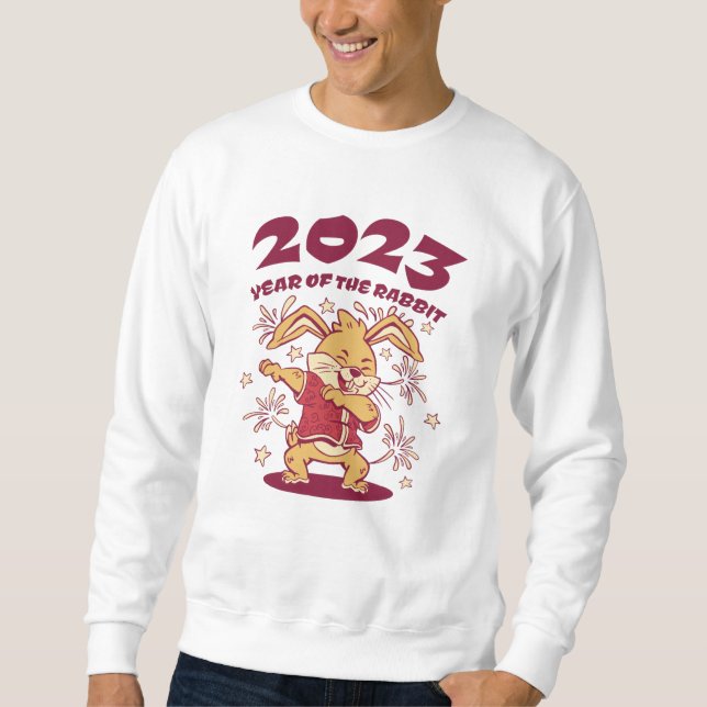 Chinesisches Neujahr 2023 - Jahr des Kaninchens Sweatshirt (Vorderseite)