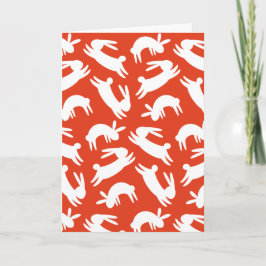 Chinesisches Neujahr 2023 Kaninchen Feiertagskarte