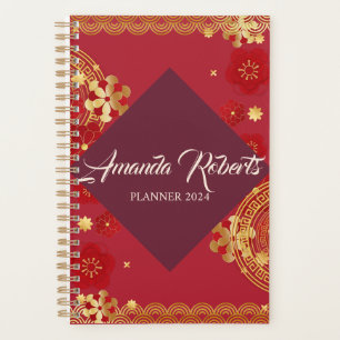 Chinesisches Neujahr 2024 Blume-Planer für die Plu Planer