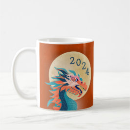 Chinesisches Neujahr 2024 Jahr des Drachen Kaffeetasse