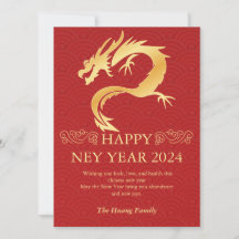 Chinesisches Neujahr 2024, Jahr des Drachen Red Ho