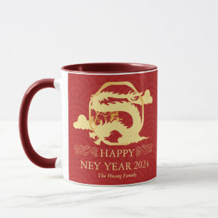 Chinesisches Neujahr 2024, Jahr des Drachen Tasse