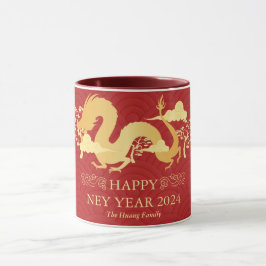Chinesisches Neujahr 2024, Jahr des Drachen Tasse