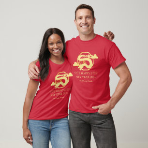 Chinesisches Neujahr 2024, Jahr des Drachenrotes T-Shirt