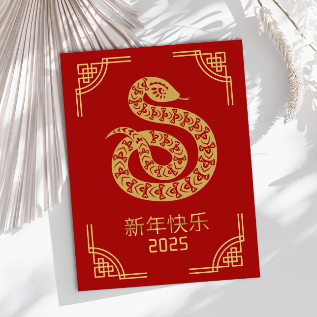 Chinesisches Neujahr 2025 Feiertagspostkarte (Von Creator hochgeladen)