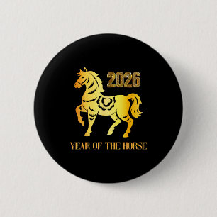 Chinesisches Neujahr 2026 Das Pferd Lunar China Fe Button