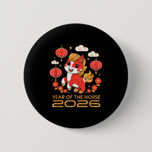 Chinesisches Neujahr 2026 Jahr des Pferdes 2026 Fr Button