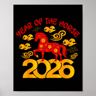Chinesisches Neujahr 2026 Jahr des Pferdes _7 Poster